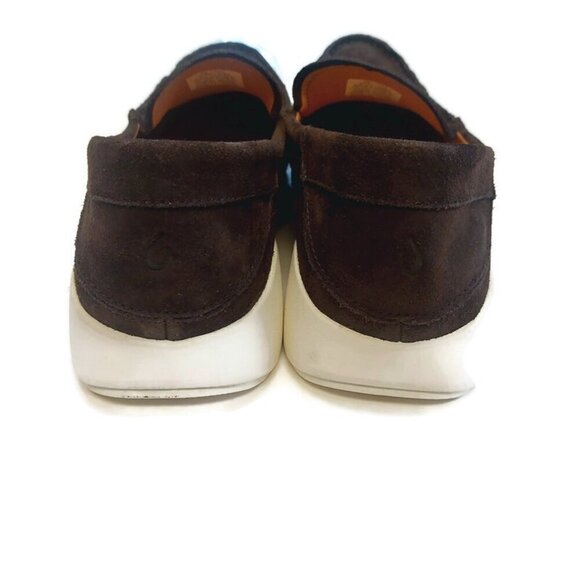 Olukai KA\'A LOAFER Mens Size 12 Italian Suede Leather Casual Shoes Dk Wood Brown main image 5